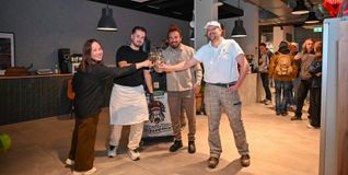 Standbetreiber der Markthalle: Lam Lan Phuong (Asia Delight), Fortunato Gitto (Casa Gitto), Kenan Sengezer (Event Coffee) Holger Müller (Einfach Brot).
